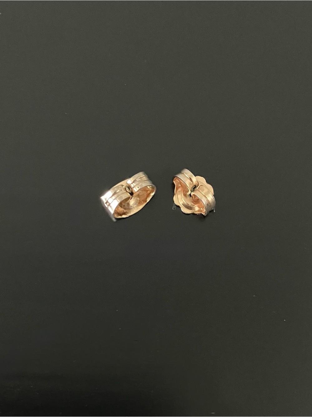 Vintage Polished Gold-Tone Button Dangle Earrings - Picture 11 of 11